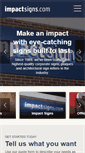 Mobile Screenshot of impactsigns.com